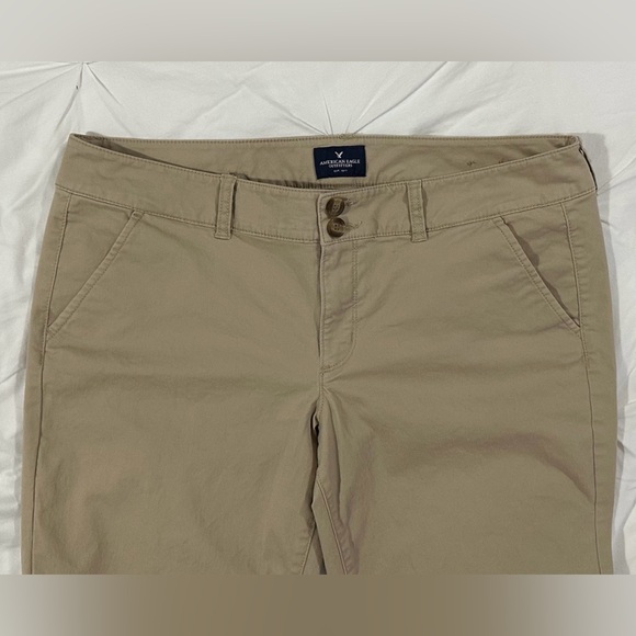 American Eagle Artist Stretch Khaki Pants Women’s 14 Bootcut Chino 30” Inseam - Picture 4 of 6